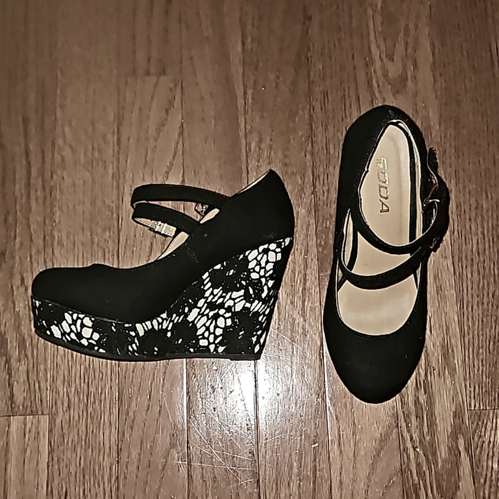 Black heels